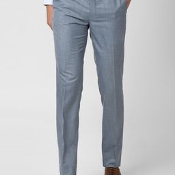 Van Heusen Men Blue Slim Fit Formal Trousers-picture-33
