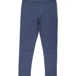 Allen Solly Junior Boys Navy Blue Printed Slim Fit Trousers-image-92