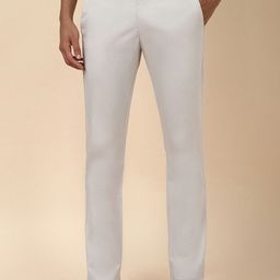 Allen Solly Men Slim Fit Mid-Rise Flat-Front Trousers-image-50