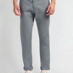 Arrow Sport Men Mid-Rise Plain Cotton Slim Fit Chinos Trousers-picture-12