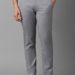 Louis Philippe Sport Men Slim Fit Mid-Rise Cotton Regular Trousers-image-75