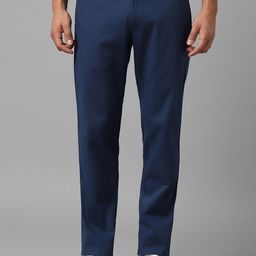 Louis Philippe Sport Men Textured Slim Fit Trousers-picture-17