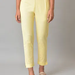 W Women Mid-Rise Slim Fit Trousers-picture-28