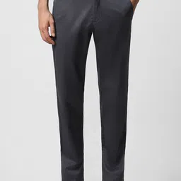 Van Heusen Men Textured Slim Fit Trousers-picture-20