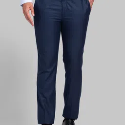 Park Avenue Men Textured Slim Fit Formal Trousers-picture-11