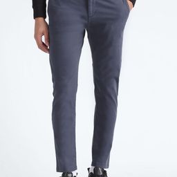 Flying Machine Men Mid-Rise Slim Fit Trousers-image-7