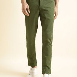 Andamen Ultra Men Slim Fit Embroidered Chinos-image-123