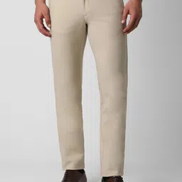 Van Heusen Men Slim Fit Mid-Rise Cotton Formal Trousers-picture-25
