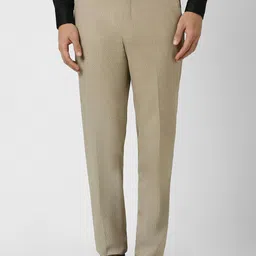 Van Heusen Men Mid-Rise Slim Fit Textured Formal Trousers-image-88