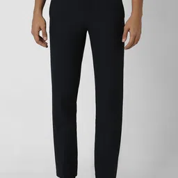 Van Heusen Men Solid Mid Rise Slim Fit Formal Trousers-image-38