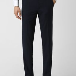 Van Heusen Men Solid Mid Rise Slim Fit Formal Trousers-picture-49