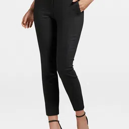 Forever New Women Black Slim Fit Trousers-picture-8