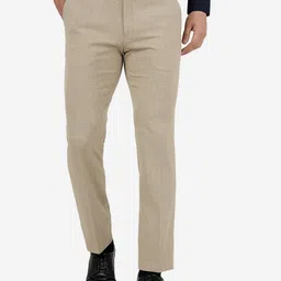 JB STUDIO Men Slim Fit Mid-Rise Cotton Trousers-image-88
