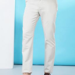 Crocodile Men Slim Fit Mid-Rise Cotton Trouser-image-59
