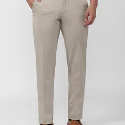 Van Heusen Men Textured Slim Fit Formal Trousers-picture-5
