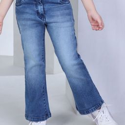 Peppermint Girls Smart Slim Fit Clean Look Mid Rise Stretchable Jeans-image-89