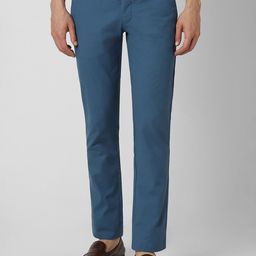 V Dot Men Blue Slim Fit Trousers-image-54