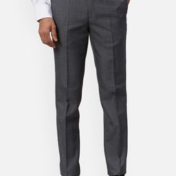 Park Avenue Men Slim Fit Checked Formal Trousers-image-78