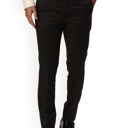 Park Avenue Men Slim Fit Self Design Formal Trousers-picture-34
