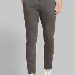 Park Avenue Men Mid-Rise Plain Printed Slim Fit Cotton Trousers-image-18