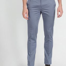 Arrow Men Slim Fit Mid-Rise Slim Fit Autoflex Formal Trousers-image-67
