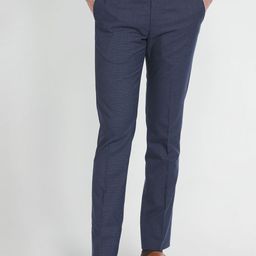 Arrow Men Checked Slim Fit Mid-Rise Formal Trouser-picture-15