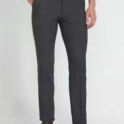 Arrow Men Slim Fit Mid-Rise Autoflex Formal Trousers-picture-17