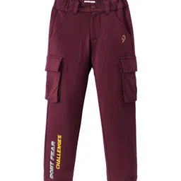 ARIAS By LARA DUTTA Boys Typography Printed Cotton Trouser With Cargo Pockets-image-18