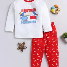 Toonyport Boys Graphic Printed Pure Cotton Top with Trousers-image-88