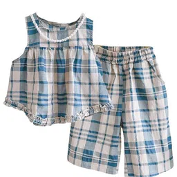 StyleCast x Revolte Girls Checked Sleeveless Top With Trousers-image-53