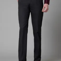 Cantabil Men Mid-Rise Flat-Front Regular Fit Formal Trousers-image-21