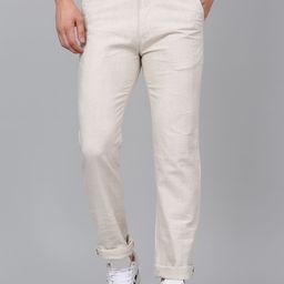 Cantabil Men Checkered Cotton Trousers-image-3