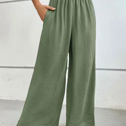 Stylecast X KPOP Women High-Rise Loose Fit Tailored Parallel Trousers-image-83