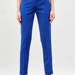 SALT ATTIRE Women Tailored Mid-Rise Trousers-image-21