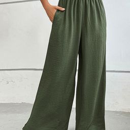StyleCast Women Green Flared High-Rise Parallel Trousers-image-90
