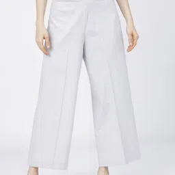 Tokyo Talkies Women Grey Flared High-Rise Parallel Trousers-image-95