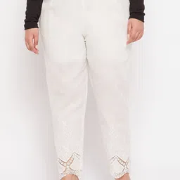 CLORA CREATION PLUS Women Smart Easy Wash Cotton Trousers-image-67