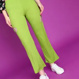 Popwings Women Regular Fit Smart Easy Wash Regular Trousers-image-92