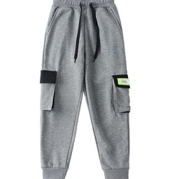 StyleCast Boys Grey High-Rise Easy Wash Joggers-image-77