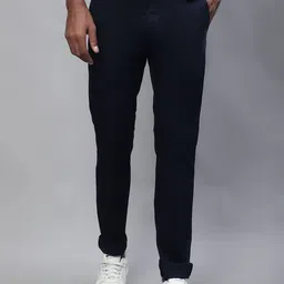 Cantabil Men Mid Rise Cotton Chinos Trousers-image-66