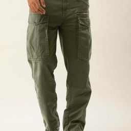 Bene Kleed Men Relaxed Mid-Rise Plain Pure Cotton Cargos-image-52