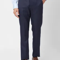 Park Avenue Men Textured Formal Trousers-picture-42