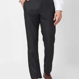 Park Avenue Men Textured Formal Trousers-image-44