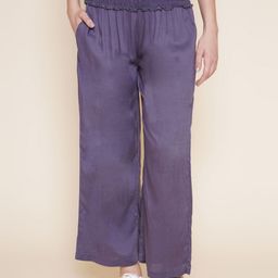 Mine4Nine Women Maternity Pleated Trousers-image-63