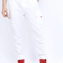KETCH Men White Solid Jogger-image-59