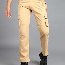 Urbano Fashion Men Mid-Rise Cargos Trousers-image-27