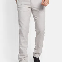 Octave Men Mid-Rise Cotton Trousers-image-29