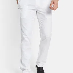 Octave Men Mid-Rise Cotton Trousers-image-87