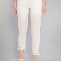 W Women Beige Trousers-picture-15