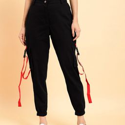 MINT STREET Women Mid-Rise Pure Cotton Joggers-image-80